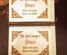 Vintage Peace Prayer Cards.