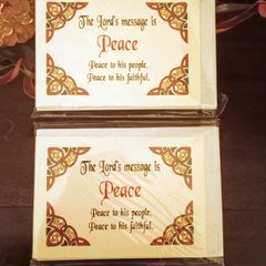 Vintage Peace Prayer Cards.