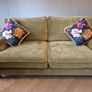 High-End Sofa Bed from Sofa.com "Bluebell" 2.5-Seater Sofa Bed in Olive Velvet Image 5