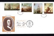 1974 Jersey Artist Marine Paintings by Peter Monamy Commemorative Stamps First Day Cover (FDC)