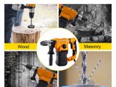 1050W Rotary Hammer Drill Max Drilling 26mm SDS Plus Demolition Jackhammer Breaker 4in1 Electric Wood Concrete Perforator