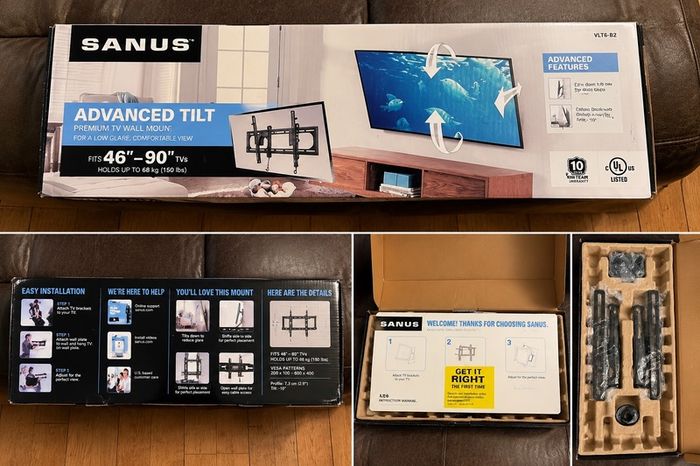 SANUS Advanced Tilt TV Wall Mount 46 90 Inch