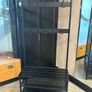 NIPASEN Coat rack and bench w shoe storage, black Image 2