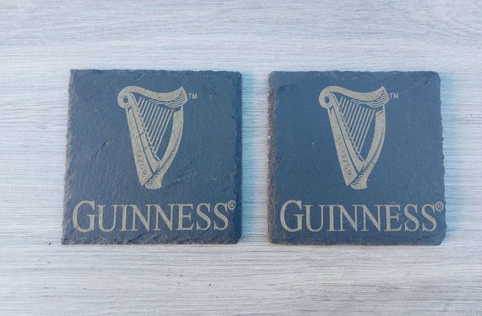 Guinness Engraved Coaster Set (2pk)
