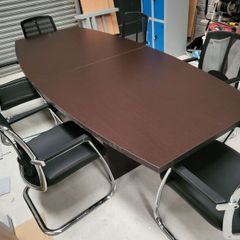 2.7m x 1.2m Boardroom Table & Chairs