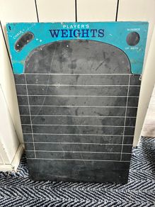 Player's Weights Slate Board