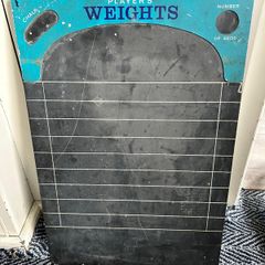 Player's Weights Slate Board