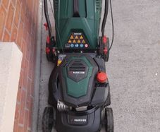 petrol lawnmower