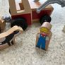 Melissa & Doug Wooden Farm Tractor Set - Kids Toy - Age 3+ Image 3