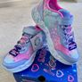 Price Drop! Bnwt Skechers Infinite Heart Light-up Trainers UK Size 1 Image 2