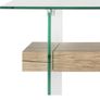 Glass + Oak Console Table Image 4