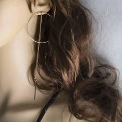 silver looking earrings  new