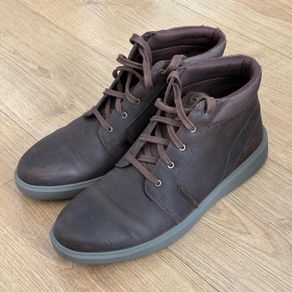 Clark's leather shoes (Brodin Mid Dark Brown Leather)
