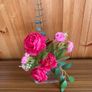 Artificial Flowers in a clear vase.(New) Image 2