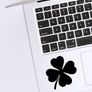 Four Leaf Clover Decal, Four Leaf Clover Sticker, Irish Decal, Four Leaf Shamrock, Lucky Sticker, Vinyl Decal, Phone, Car, Laptop Image 3