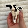 Schleich Farm Animal Dairy Cow Figure D-73527 Used approx. 8 cm. Damaged Please see photos Image 7