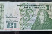 Ireland 1989 Medb 1 pound banknote
