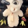 1 Look-y Charms Cyclops Plushie Bear Doll Eyeball Mischief Stuffed Animal Emo Monster Keyring Keychain Bag charm with a Crystal Heart Image 9