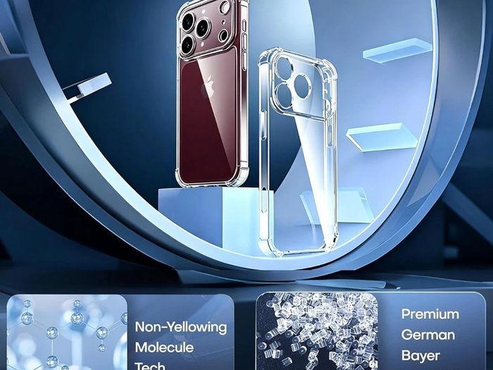 Case for iPhone 18 Pro Max, 17 Pro Max, 17e, 16e, 15 Silicone Gel Cover Clear Transparent Shockproof Shell