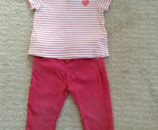 Short sleeve top & jeans - Zara (1-1.5yrs)