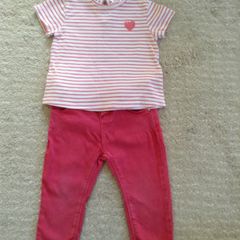 Short sleeve top & jeans - Zara (1-1.5yrs)