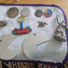 mixture of small metal items