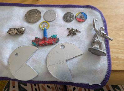 mixture of small metal items