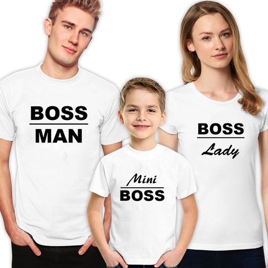 Funny Family t-shirts set, cute shirts for family