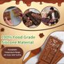 Brand New ROMANVIC Chocolate Mold Silicone Deep, Dubai Chocolate Mold, 2 Pieces Silicone Mold and Spatula, Image 2
