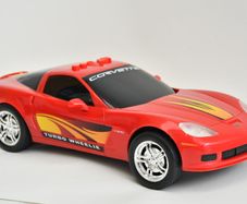 Musical toy red Corvette 2006 z06 Turbo Wheelie 36 cm