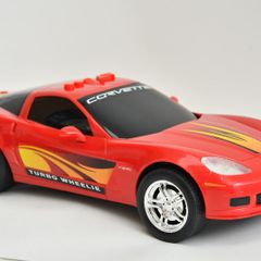 Musical toy red Corvette 2006 z06 Turbo Wheelie 36 cm