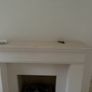 Cream Marble Fireplace Surround & Matching Hearth Image 5