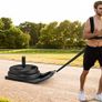 Weight Sledge for Workout and Fitness Strength Training - For Athletic Exercises, Speed Improvement, Easy Through Obstacles, Suitable for 1" Weight Plate Image 7