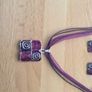 Purple necklace and earrings set Image 2