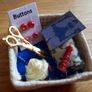 Handmade miniature sewing / craft baskets for dollhouses or collector Image 4