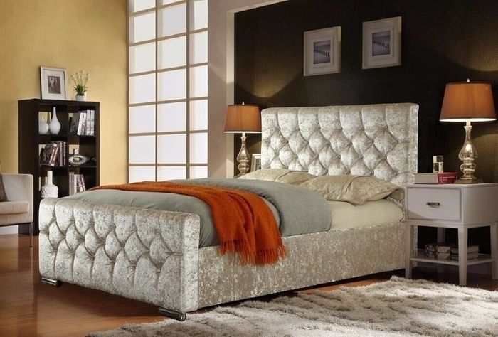 New Monaco Double & King Size Bed Frame With Mattress Opt