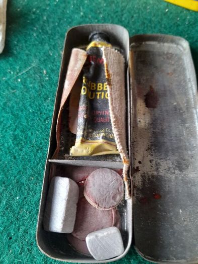 vintage chemico repair tin