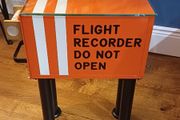 Coffee Table Black Box Flight Voice recorder from Boeing 757 aircraft