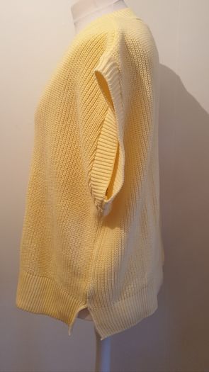 Topshop Ladies Yellow Jumper NWT V Neck Size XL Baggy Sweater Top CAN POST