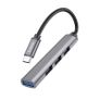 Hoco HB26 Aluminum Alloy 4 in 1 Type-C to USB3.0+ USB2.0 3 Adaptor Tarnish Image 5