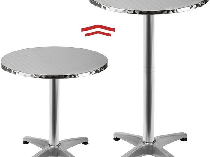 Round Bistro Table with Folding Tray, Adjustable Height Bar Table for Indoor, Outdoor AVAILABLE FOR COLLECTION