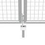 Garden Gate Galvanised Steel 415x200 cm Silver Image 4