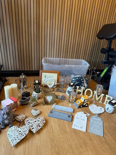 Various home decor items