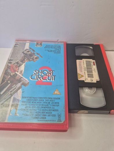 Short Circuit 2 VHS 1988 Rare Big Box Ex-Rental (Tested & Mold-Free)