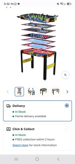 Games table