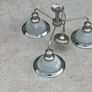 Bistro Ceiling Light, Satin Silver, - 3 bulb Image 3