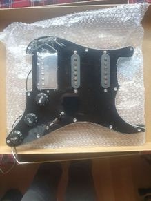 New Chrome humbucker strat loaded pickguard