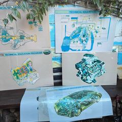7 x Large Toyota Technical Education Posters