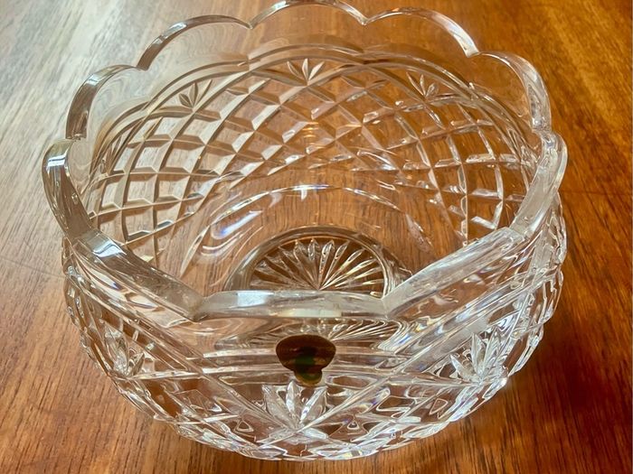 Waterford Crystal Lismore 7" Footed Bowl, 1970s.
