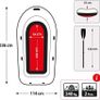 2 set inflatable boat - 236 x 114 x 41 cm (FREE SHIPPING) Image 6